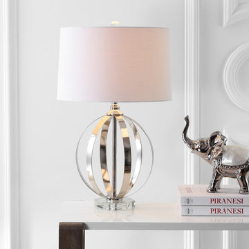 Logan 26" Metal Orb LED Table Lamp - JONATHAN Y